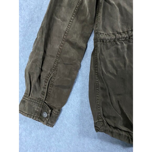 Wilfred‎ Free Jacket Women's Small Brown 100% Lyocell Long Sleeve Pockets Hooded - Picture 11 of 13